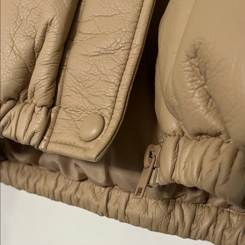 faux leather puffer - Picture 6 of 10